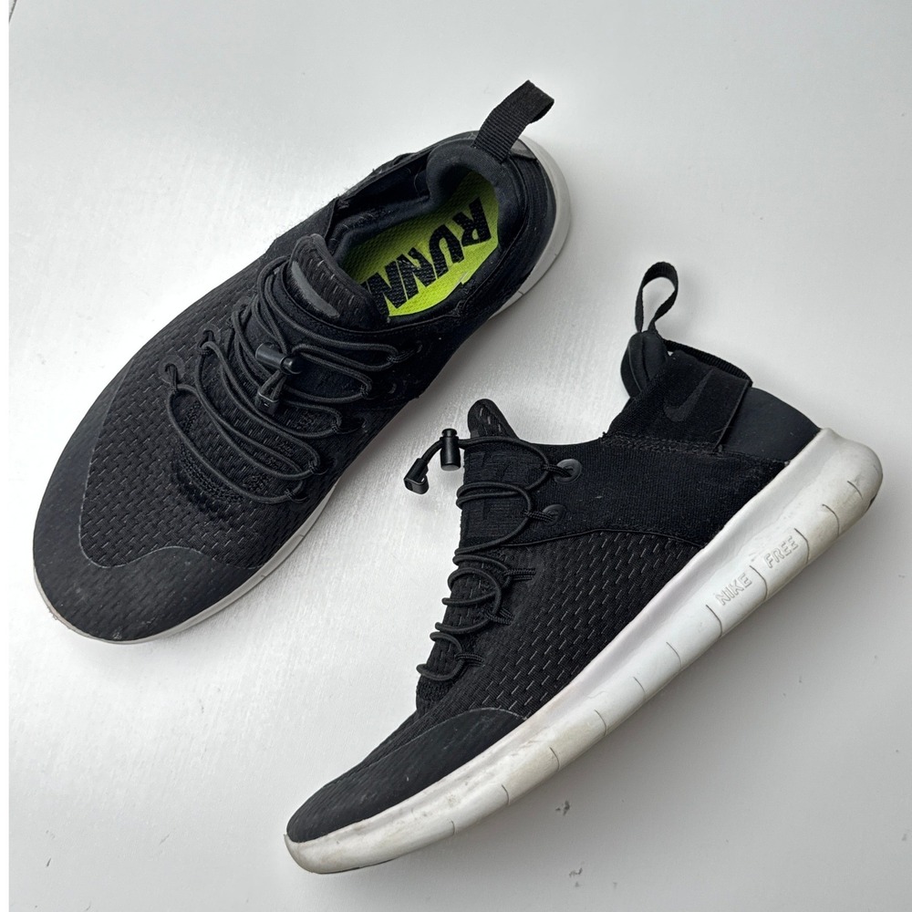 Nike Free RN Commuter 2017 Womens Black White Running Shoes 880842-001